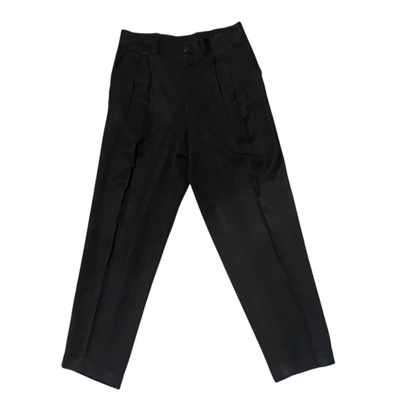 Vintage Giani Versace Versus Tapered Black Dress Wool Pants Sz 30 Classic Office - Picture 3 of 16